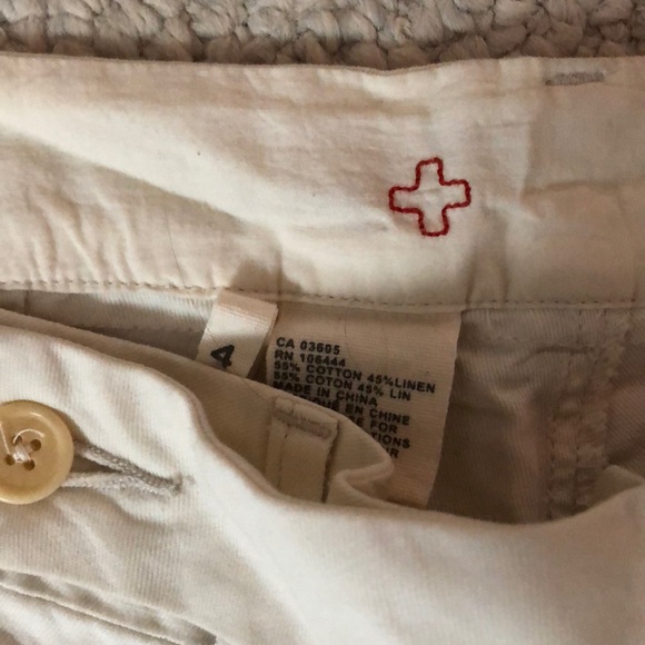 Anthropology Winter White Wide Leg Pants - Picture 4 of 5